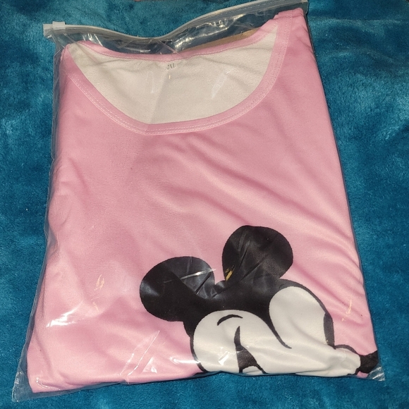 Disney Mickey Bundle Size 2XL 2 Pairs Pajamas 2 PJs Retro - Picture 2 of 5